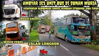 GEGER GEDEN❗ 153 UNIT BUS PARIWISATA AMBYAR DI WISATA SUNAN MURIA #sunanmuria #buspariwisata