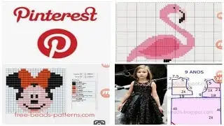 شرح موقع Pinterest للحصول على رشمات مرمة العقيق و باترونات الخياطة