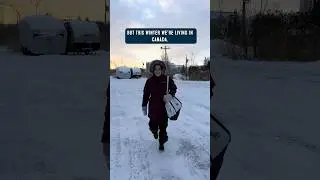 Getting to the Gym in Winter in Canada #canada #travelvlog