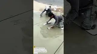 Professional Concrete Finishing Using Hand Trowel Technique