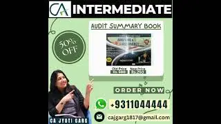@CAJyotiGarg  Audit Summary Book