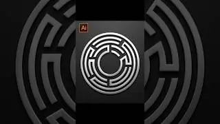 How To Create a Maze Symbol in Adobe #illustrator #shorts
