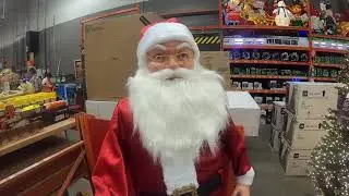 Home Depot Christmas 2020 Animatronics Life Size Santa Sings