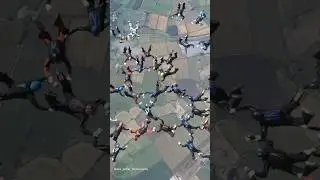 These skydivers have broken the British record for the biggest-ever sequential formation dive  twice
