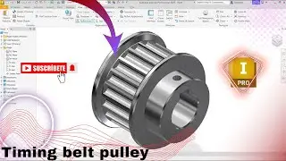 How to Model a Timing Belt Pulley in Autodesk Inventor | Step-by-Step CAD Tutorial