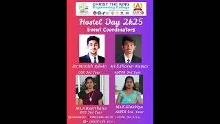 CHRIST THE KING ENGINEERING COLLEGE/ HOSTEL DAY CELEBRATION