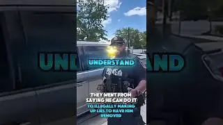 Officers went from saying he can do it to making up lies to remove #shorts #policeofficers #cops