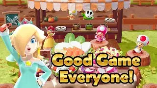 Super Mario Party Jamboree Rhythm Kitchen Rosalina Daisy Toadette and Toad Long
