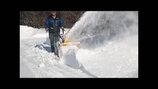 BCS with 2-stage Berta snowblower in Alaska
