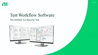 NI Test Workflow Software for Research, Validation, and Production Test