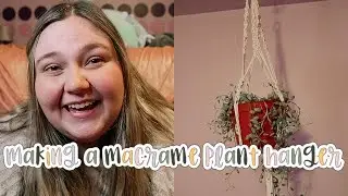 trying macrame for the first time because i'm obsessed with plants