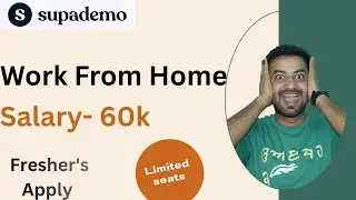 Work From Home Customer Support Job |Supademo Hiring| Technical Support Job|Remote job #workfromhome