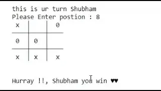 [Hindi] Tic Tac Toe using Python | Mini Project in Python