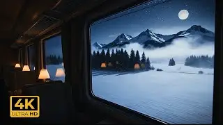 Midnight Winter Train Journey &ndash; Cozy Night Window Ambience for Deep Sleep & Focus