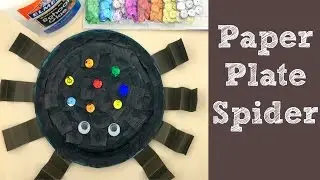 Paper Plate Spider Craft For Toddlers and Preschool