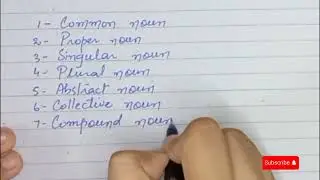 Learn Noun & Types of Noun @bee.learners_1 #english #writing #noun #viral #trending #video #explore 