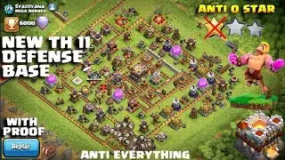 NEW TH 11 Legend Defense Base 2018 With Reply | TH 11 0 STAR DEFENSE BASE ANTI EVERYTHING