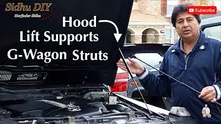 Replacing Lift Struts Quickly & Easily | How To Change Front Hood Lift Supports Struts on Mercedes