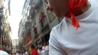 POV Running With The Bulls - San Fermin Festival 2014