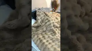 Luxury Faux Rabbit Fur Blanket | Soft Cozy Fluffy | Warm & Stylish #fok #homedecor