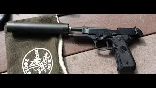 Beretta 92fs m9 suppressed AAC ti-rant 9mm