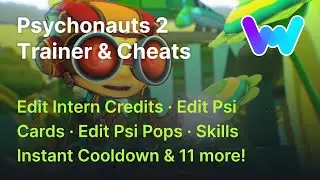 Psychonauts 2 Trainer +15 Cheats (Unlimited Jumps, Edit Intern Credits, Edit Psi Cores, & 12 More)