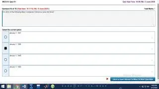 MGT211 Quiz 1 2020 solved