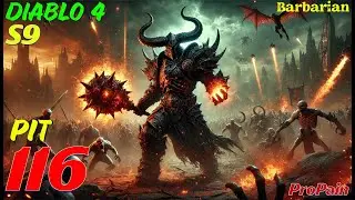 Diablo 4 Barbarian S9 PIT 116 - 14:24