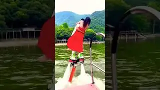 Flyboard Romantic fun experience #flyboard #waterpark #adventure #couple #love #remix #youtube #dj