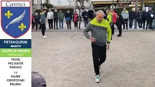 COUPE DE FRANCE TRIPLETTE  BeachClub (06) vs PENITENTS ET PLAN (04) 1ere Partie 19 nov #petanque06