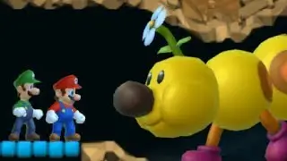 New Super Mario Bros Wii - All Underground Levels (2 Players)
