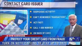 Protecting your credit card from fraud