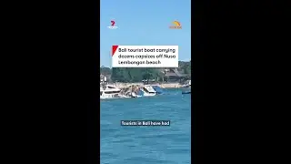 Bali tourist boat carrying dozens capsizes off Nusa Lembongan beach