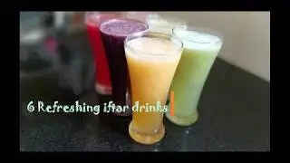 6 Refreshing Iftar drinks/Summer Drinks/Instant energy drinks/Healthy Juices
