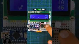 Проект Arduino &mdash; LCD Dino Game | Chrome Dinosaur (см. описание деталей и схему) #shorts
