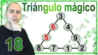 Triángulo Mágico Matemático 🔺 Suma Siempre 18