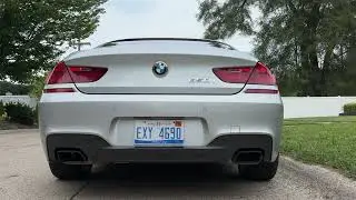 2015 BMW 650i Cold start and Rev up N63 stock exhaust.