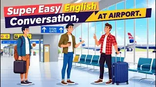 Simple and Fun English Conversation at the Airport!