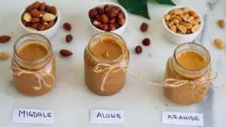 CREME TARTINABILE | Unt de arahide - migdale - alune | Cum să le pregătești acasă fără 💯 natural |