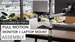 Full Motion Monitor + Laptop Mount | MI-75816 (Assembly)