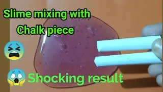 Slime mixing with chalk piece.. shocking result @Divani Tamil Channel 292