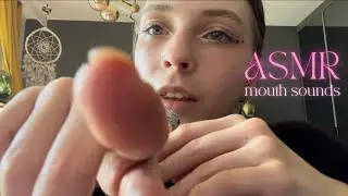 ASMR • gentle mouth sounds ft. mini mic 💫 (includes finger nibbling & kissing)