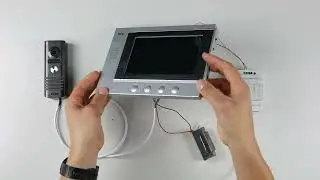 Wideodomofon VDP-20A3 - instrukcja podłączenia zestawu z zasilaczem na szynę DIN | Eura-Tech