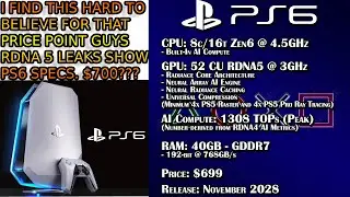 PS6 Specs Leak But There Is A Problem...