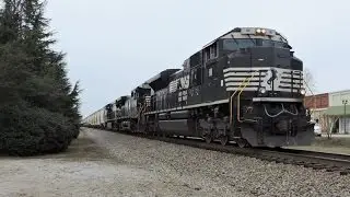 HD: NS 1111 (Barcode Unit) leads NS Train 66M in Bremen, GA