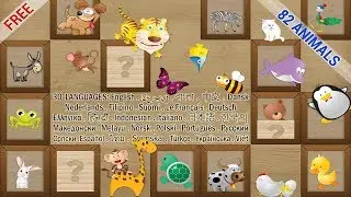 Mind game for kids - Animals || Develop matching, pairing & memory skills - for 2-5 yr old toddler
