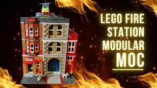 Lego Fire Station Modular Moc From Start to Finish!