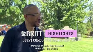 Britt Highlights: Guest Conductor for Jurassic Park Damon Gupton