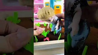 Satisfying with Unboxing & Review Miniature Plant | ASMR Video no music #asmrtoys #toyhouse