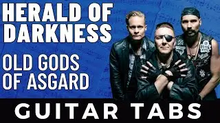 Old Gods Of Asgard - Herald Of Darkness | Accurate Guitar Tabs